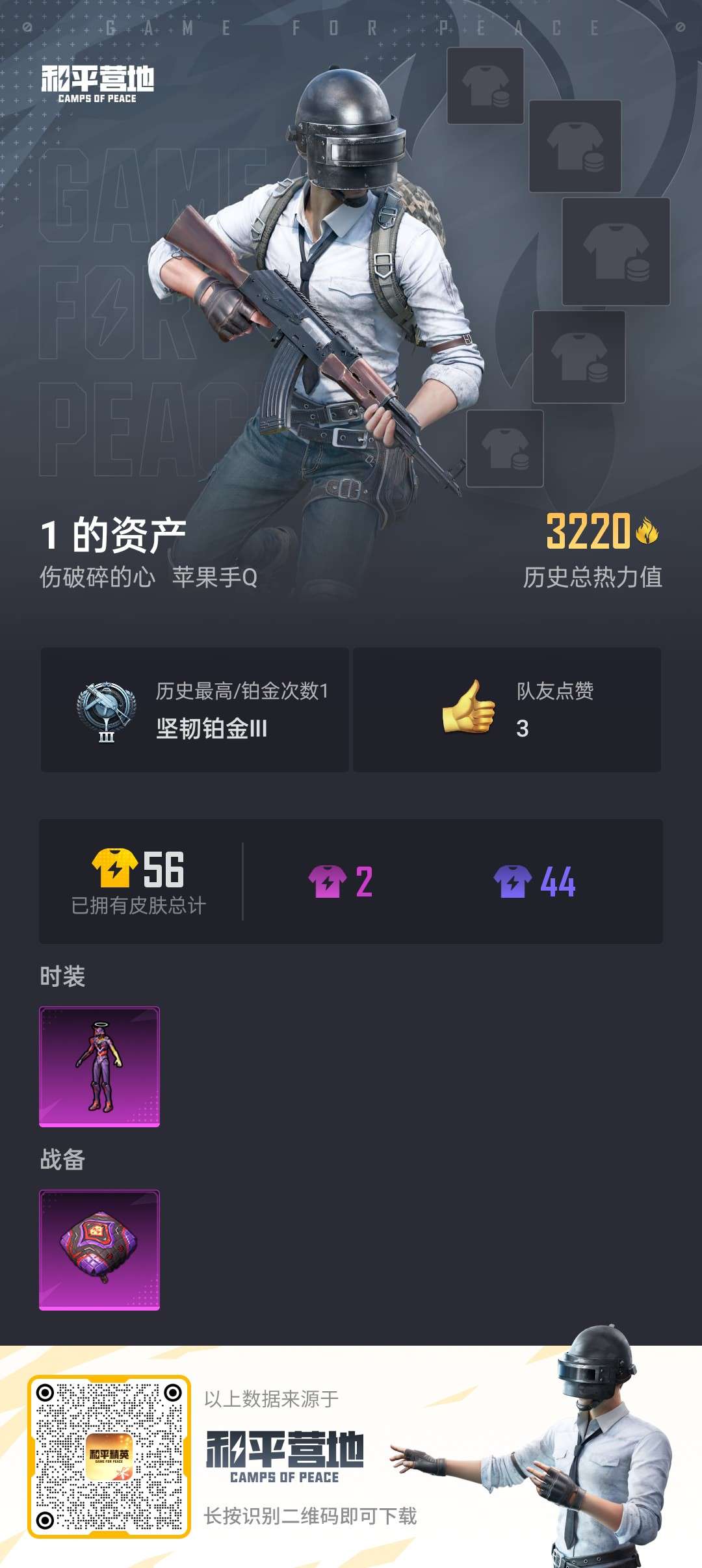 HPCMW3294053和平精英账号详情图5