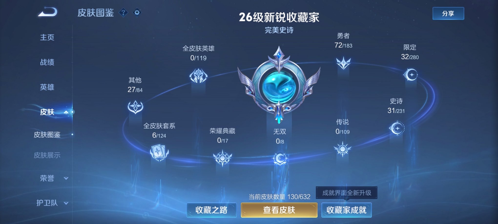 可二次【138皮肤】安卓QQ-121英雄-138皮肤【史诗皮肤】奇幻香踪 星界游侠 电玩·爆裂旋风 蔬乡物语 完美运算 百解令 繁星吟游 拒霜思 魅力维加斯 鹰眼统帅 圣诞恋歌 鬼剑武藏 水晶猎龙者