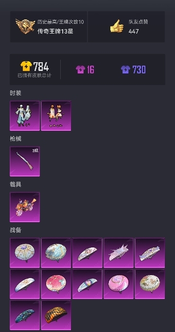 可二次【1载具2粉装1特效枪】 安卓Q区-61093热力值-10印记-146套装-211枪皮 【1载具】 鬼马风驰【2粉装】 橘柚倾心 金丰海韵【1特效枪】 Kar98K-巳巳如意(3级)【69热门