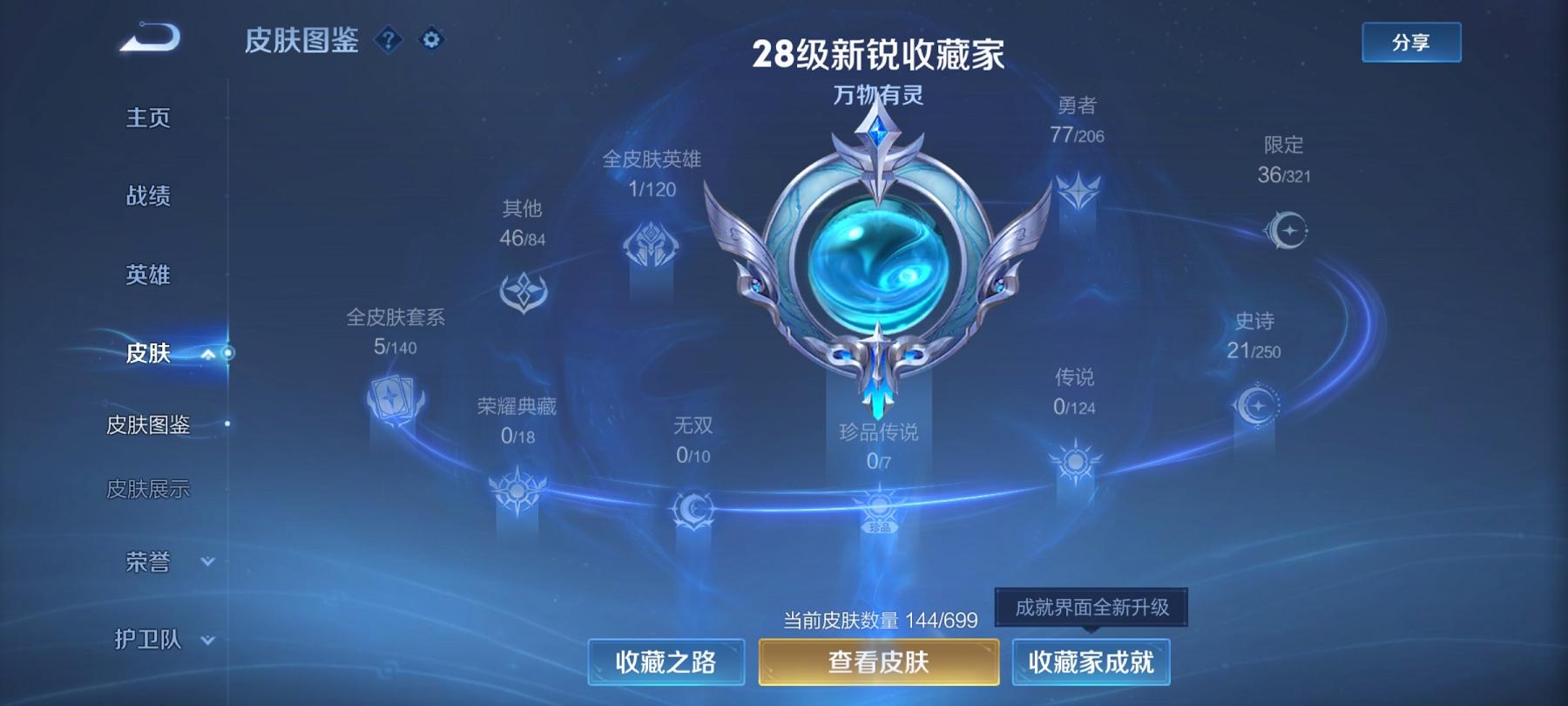 可二次【144皮肤】安卓QQ-122英雄-144皮肤【史诗皮肤】江河有灵 天穹祈灯 完美运算 女仆咖啡 魅力维加斯 鹰眼统帅 圣诞恋歌 水晶猎龙者 逐浪之夏 金属风暴 梁祝 李小龙 猫狗日记 水果甜