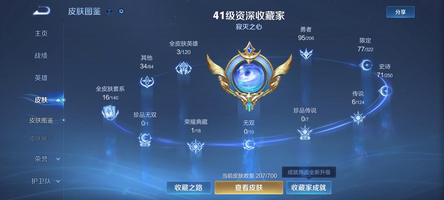 可二次【神威207皮肤1水晶6传说】安卓QQ-123英雄-207皮肤【1水晶】 最初的交响【传说皮肤】愿照·九州拓 鸣野蒿 无双飞将 黄金狮子座 地狱之眼 怒海麟威【史诗皮肤】神威 龙之律动 琥珀纪