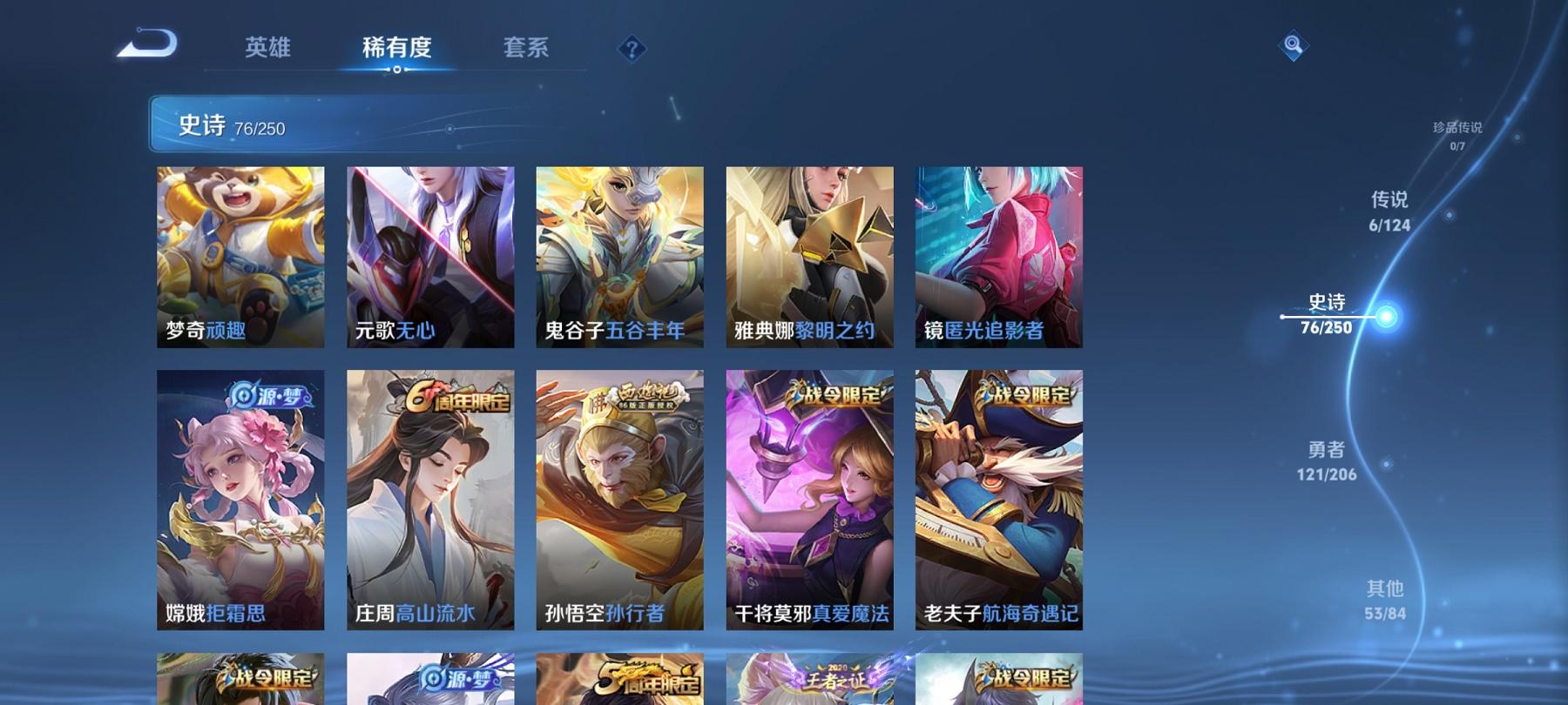 可二次【凤求凰至尊宝256皮肤6传说1星元】安卓QQ-124英雄-256皮肤【星元皮肤】零号雷霆【传说皮肤】鸣野蒿 凤求凰 异界灵契 零号·赤焰 怒海麟威 幻光神枪【史诗皮肤】冰锋战神 至尊宝 龙之