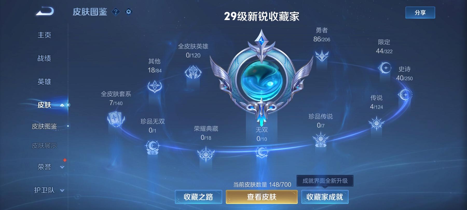 可二次【148皮肤4传说】安卓QQ-123英雄-148皮肤【传说皮肤】愿照·九州拓 鸣野蒿 幻光神枪 战鼓燎原【史诗皮肤】龙之律动 星界战将 顽岩魄 江河有灵 妄想食味 天穹祈灯 天穹之誓 顽趣 驭
