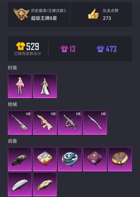 可二次【星河浪客4特效枪2粉装】 安卓Q区-38868热力值-3印记-103套装-147枪皮 【1稀有】 星河浪客【2粉装】 角色-樱桃泡泡 角色-萨利娅【4特效枪】 AMR-智耀战神(5级) Ka