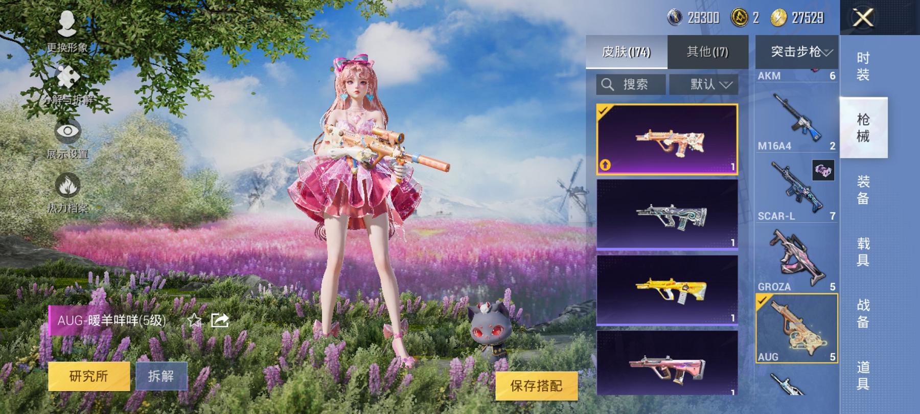 【风花雪月6特效枪4粉装】 安卓Q区-52974热力值-8印记-137套装-174枪皮 【4粉装】 齐天大圣 第五大道 青空秋雨 角色-樱桃泡泡【6特效枪】 M416-风花雪月(3级) AKM-炫紫