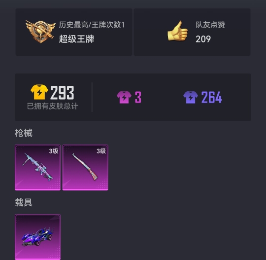 可二次【1载具2特效枪】 安卓Q区-23978热力值-1印记-71套装-84枪皮 【1载具】 海龙奔腾【2特效枪】 Kar98K-巳巳如意(3级) MG-36-幻彩电音(3级)【32热门】 破蛋小黄