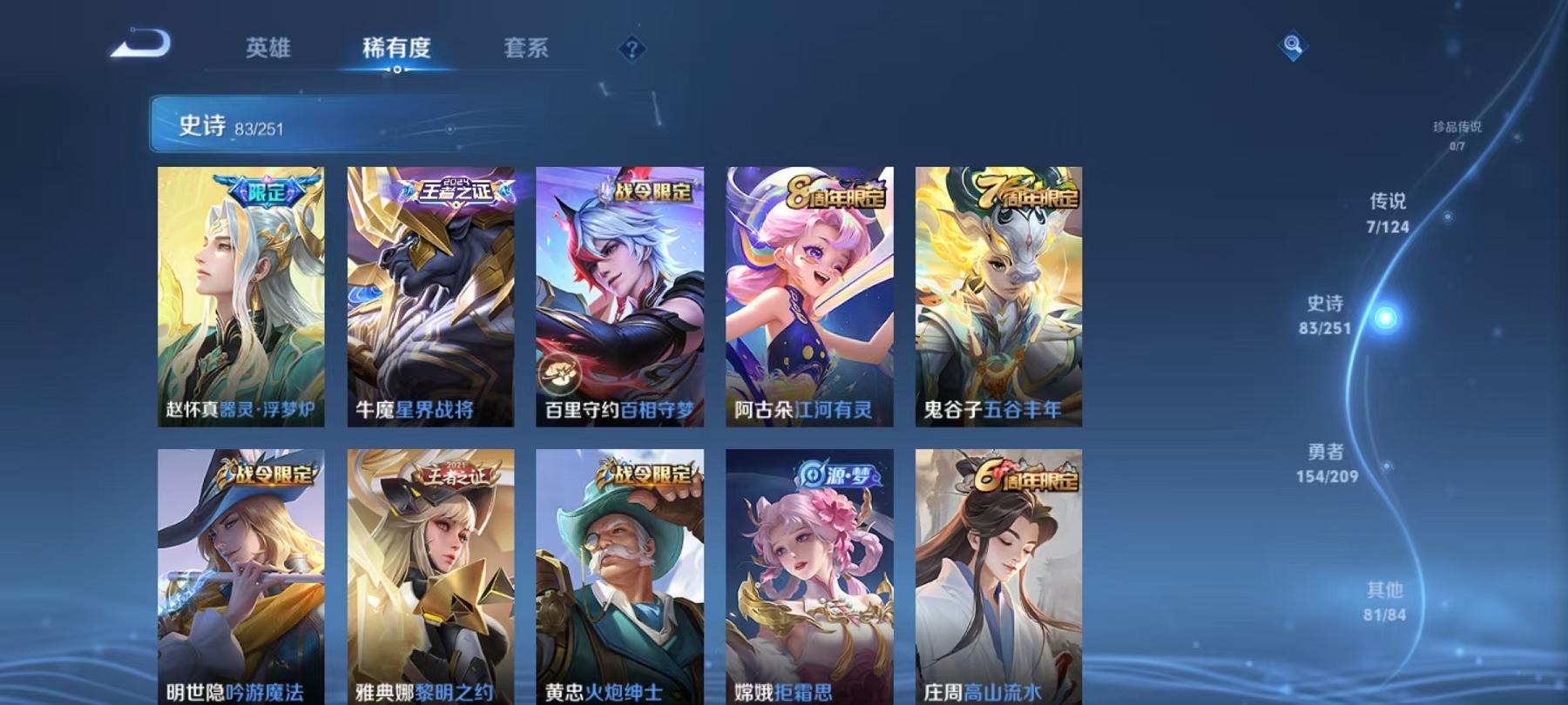 【女号328皮肤4水晶7传说】安卓QQ-125英雄-328皮肤【4水晶】 武则天 神鉴启示录 天鹅之梦 倪克斯神谕【传说皮肤】愿照·众生和 鸣野蒿 黄金射手座 异界灵契 零号·赤焰 启明星使 幻光神