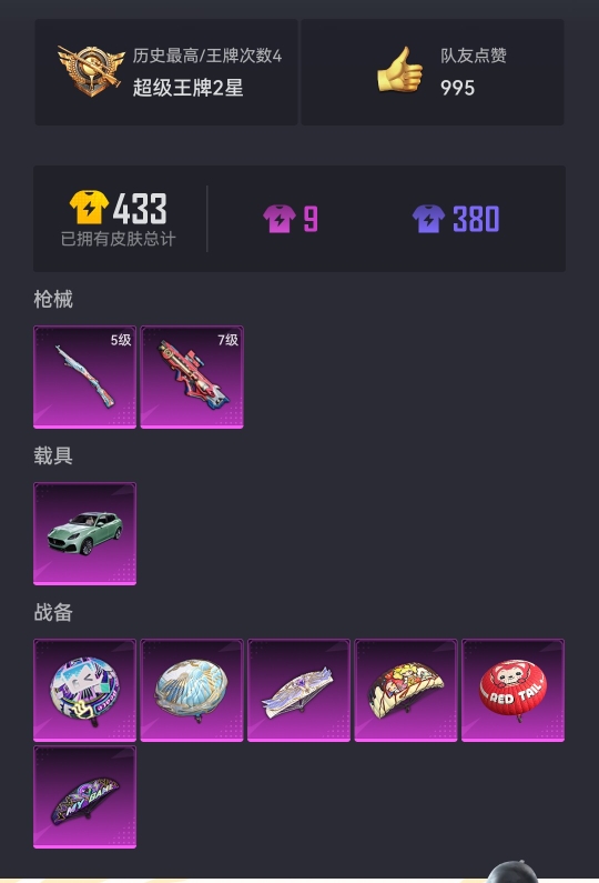 可二次【满级P90 1载具2特效枪】 安卓Q区-37643热力值-4印记-92套装-129枪皮 【1载具】 玛莎拉蒂G绿色【2特效枪】 P90-能量风暴(7级) Kar98K-巳巳如意(5级)【50