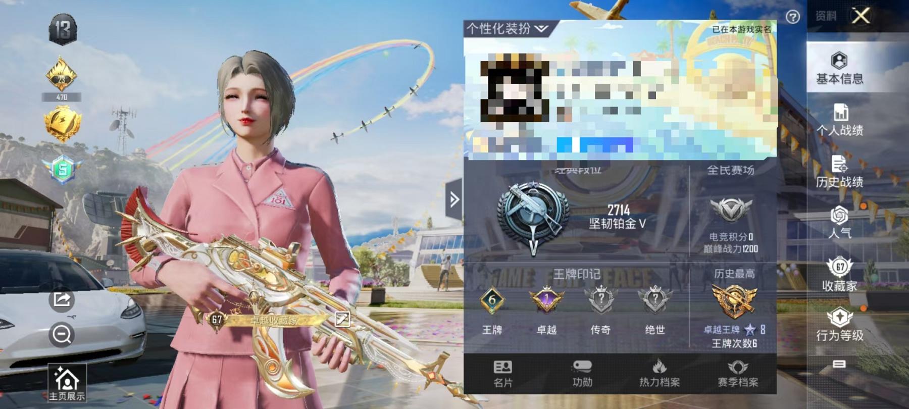 可二次【女号老101洛天依12特效枪7粉装1载具】 安卓Q区-66412热力值-6印记-149套装-221枪皮 【1载具】 特斯拉3白色【2稀有】 火箭少女101 Mark.06蓝螳螂【7粉装】 洛