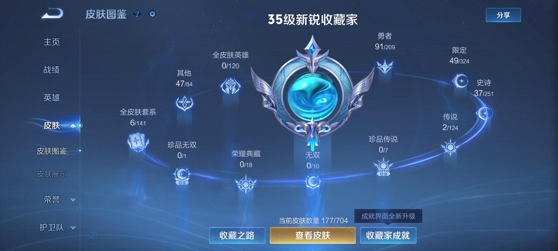 王者荣耀账号安卓QQ122英雄-177皮肤-可二次【177皮肤2传说】安卓QQ-122英雄-177皮肤【传说皮肤】鸣野蒿