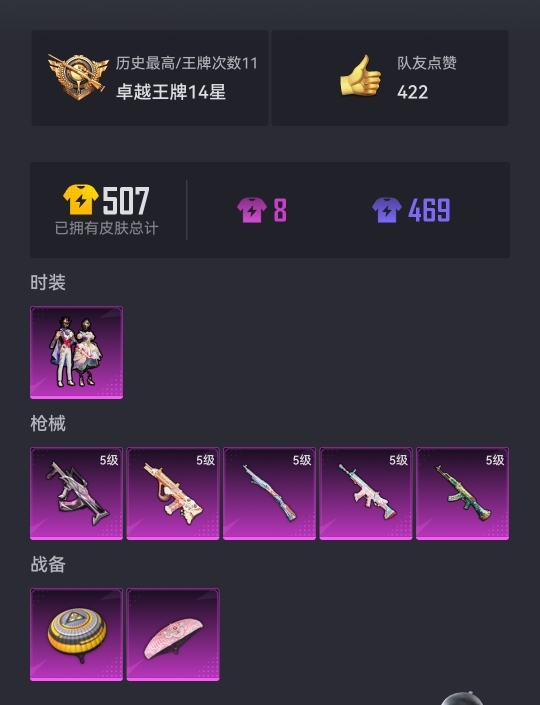 【5特效枪1粉装】 安卓Q区-38122热力值-11印记-122套装-148枪皮 【1稀有】 AWM-黄金龙骨【1粉装】 星穹咏叹调【5特效枪】 SCAR-L-锦绣绵绵(5级) AKM-绿萝繁花(5
