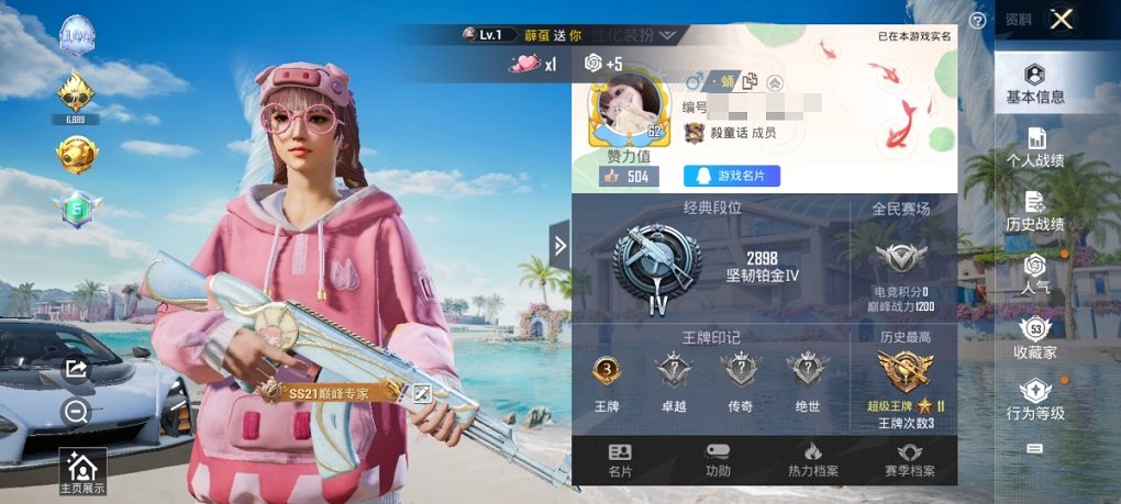 HPCMW3294751和平精英账号详情图4