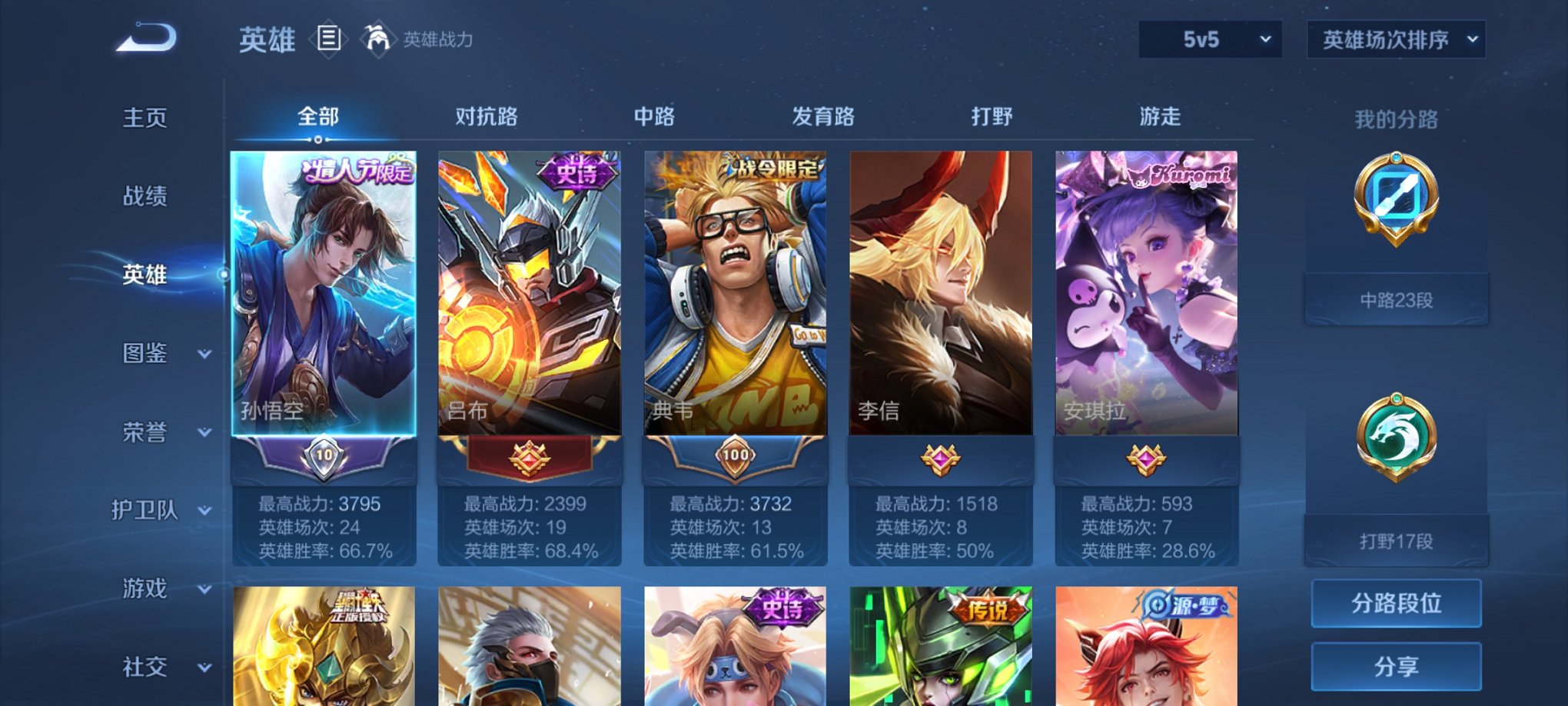 WZCMW3214227王者荣耀账号详情图4 WZCMW3214227王者荣耀账号详情图4