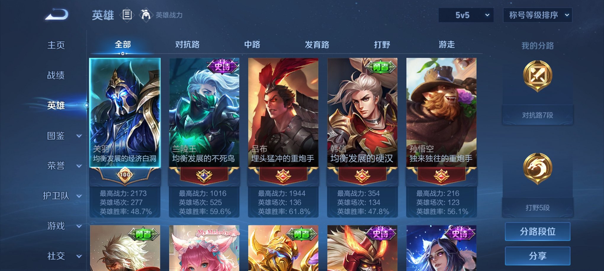 WZCMW3214549王者荣耀账号详情图5