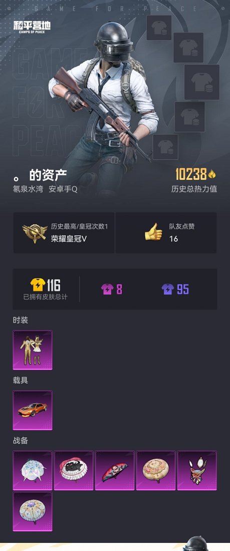 HPCMW3305234和平精英账号详情图10