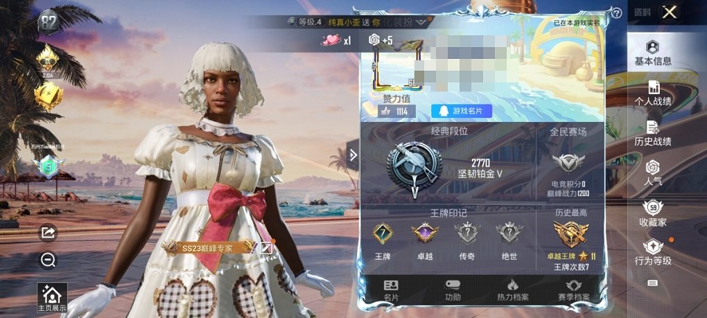 HPCMW3307056和平精英账号详情图6
