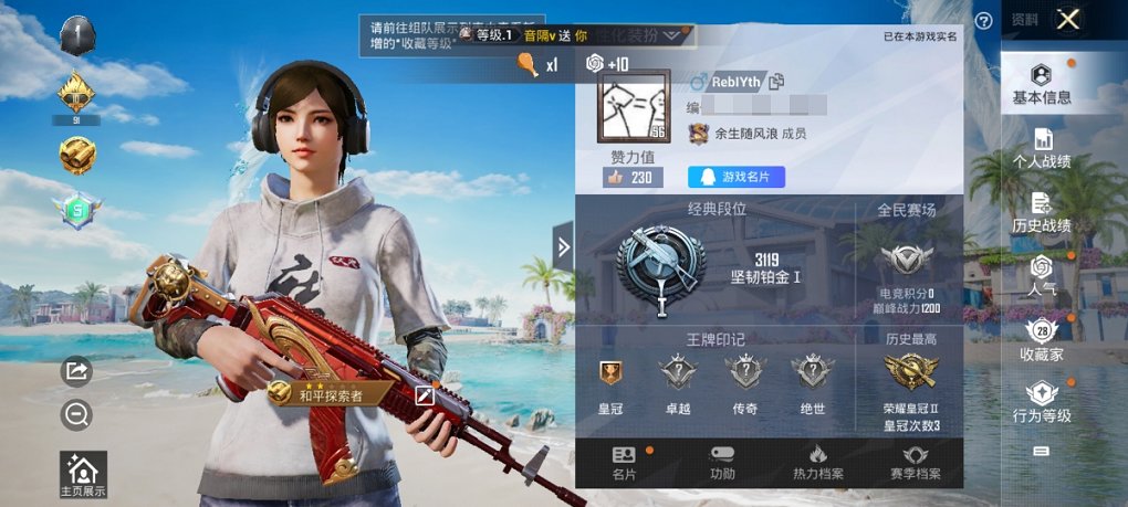HPCMW3310930和平精英账号详情图18 HPCMW3310930和平精英账号详情图18