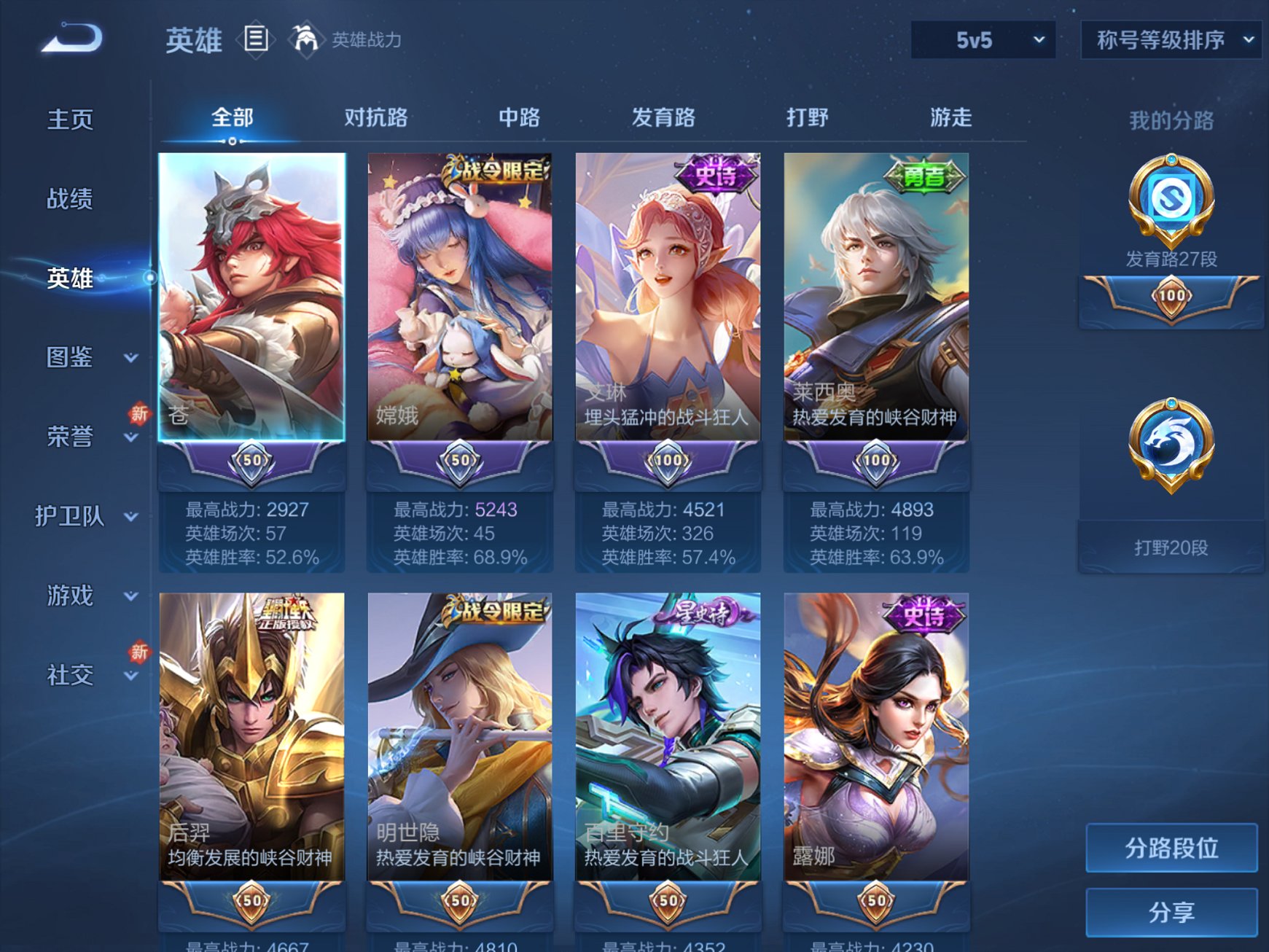 WZCMW3270314王者荣耀账号详情图2