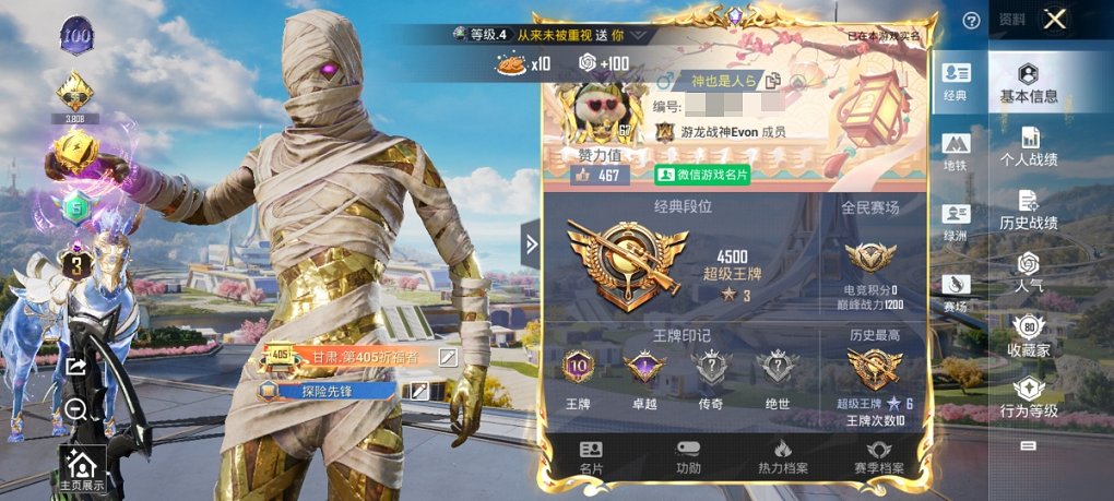 HPCMW3331389和平精英账号详情图13
