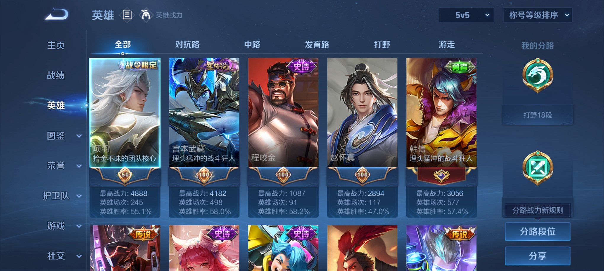 WZCMW3353224王者荣耀账号详情图5