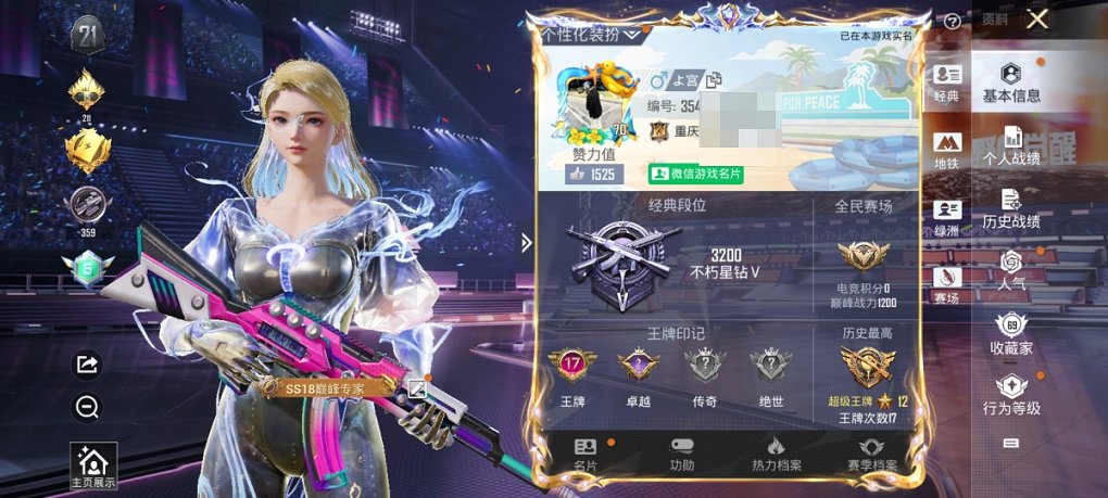 HPCMW3339621和平精英账号详情图6