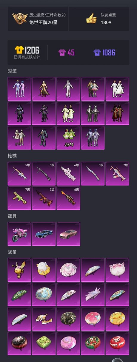 HPCMW3429838和平精英账号详情图24 HPCMW3429838和平精英账号详情图24