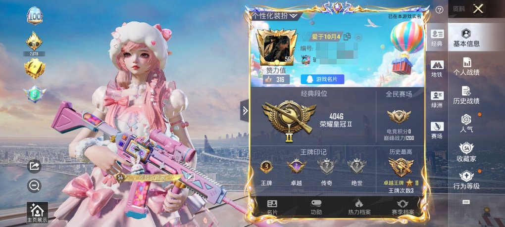 HPCMW3433027和平精英账号详情图2