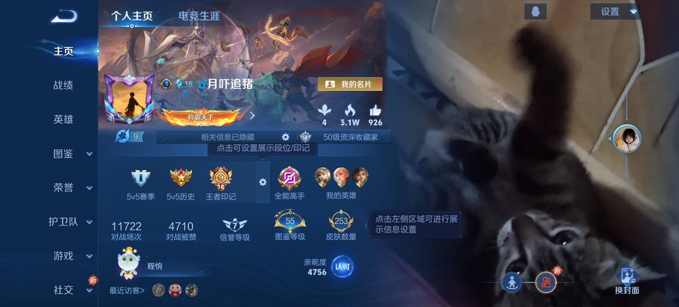 王者荣耀账号安卓QQ125英雄-253皮肤-可二次【253皮肤3传说2星元至尊宝 秒换绑不用等】安卓QQ-125英雄-2