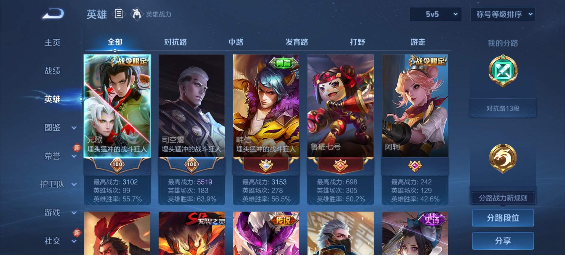 WZCMW3361507王者荣耀账号详情图4