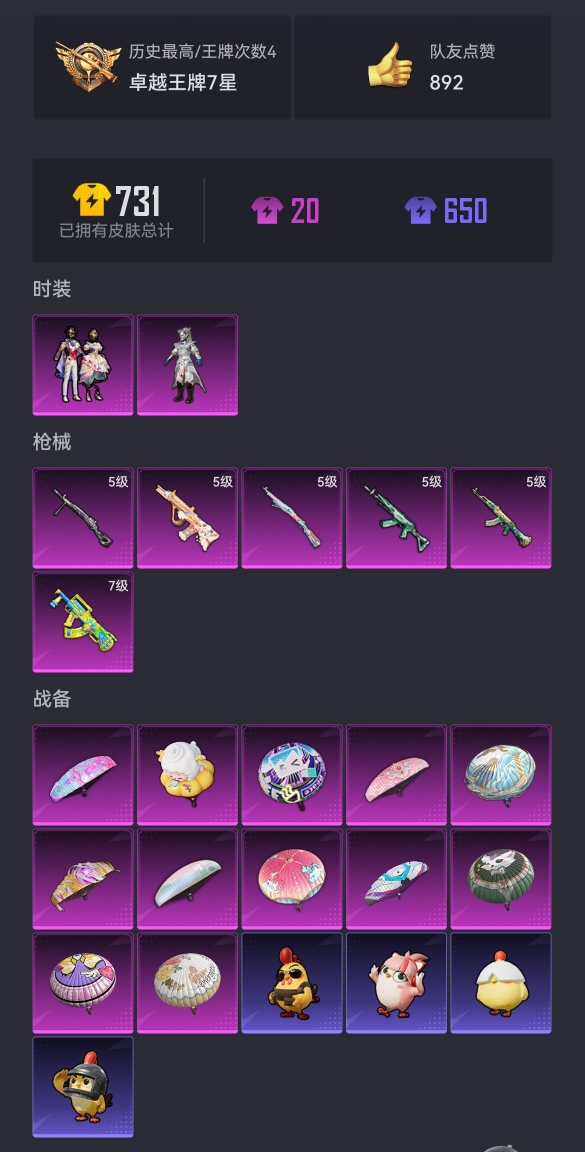 HPCMW3433325和平精英账号详情图20