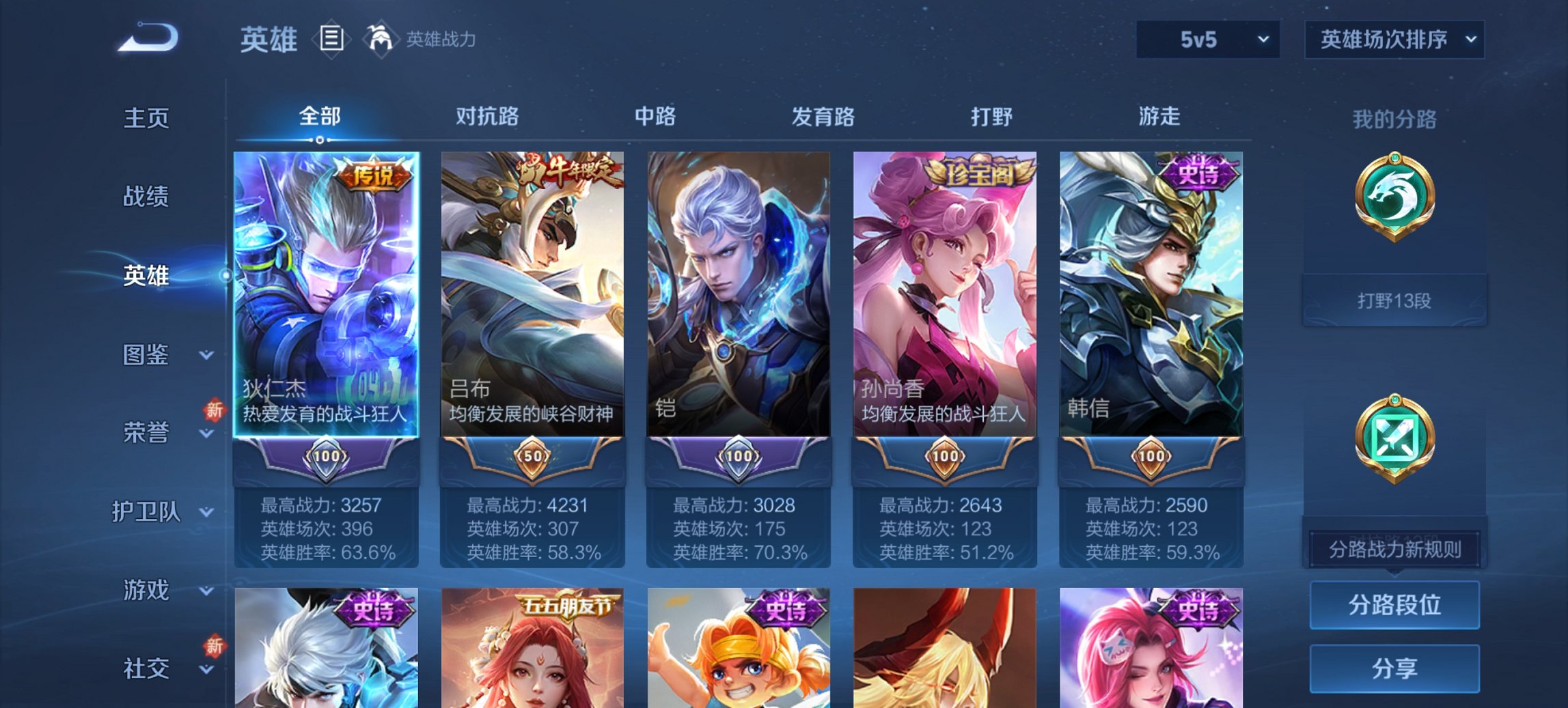 WZCMW3363930王者荣耀账号详情图5