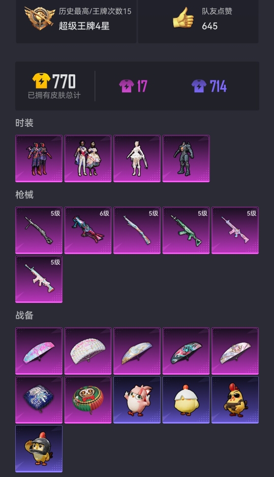 HPCMW3419678和平精英账号详情图15 HPCMW3419678和平精英账号详情图15