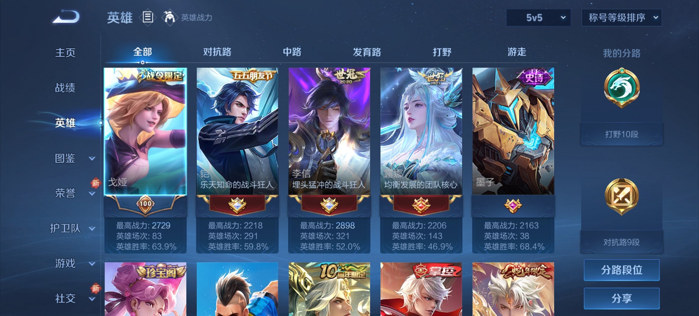 WZCMW3403369王者荣耀账号详情图2