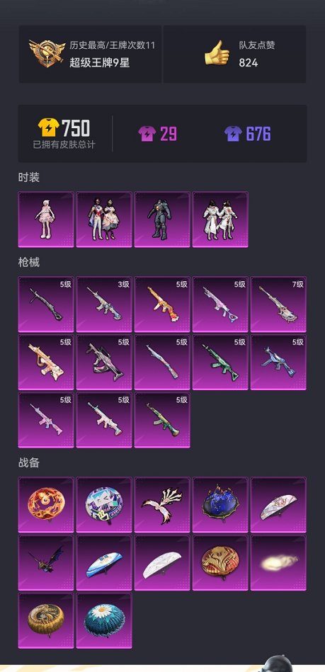 HPCMW3426609和平精英账号详情图18 HPCMW3426609和平精英账号详情图18