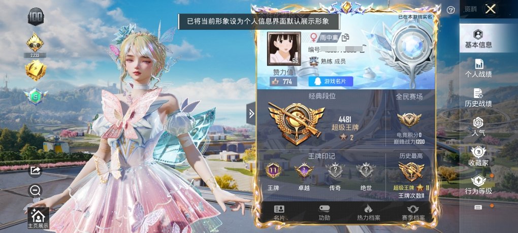 HPCMW3419807和平精英账号详情图18 HPCMW3419807和平精英账号详情图18