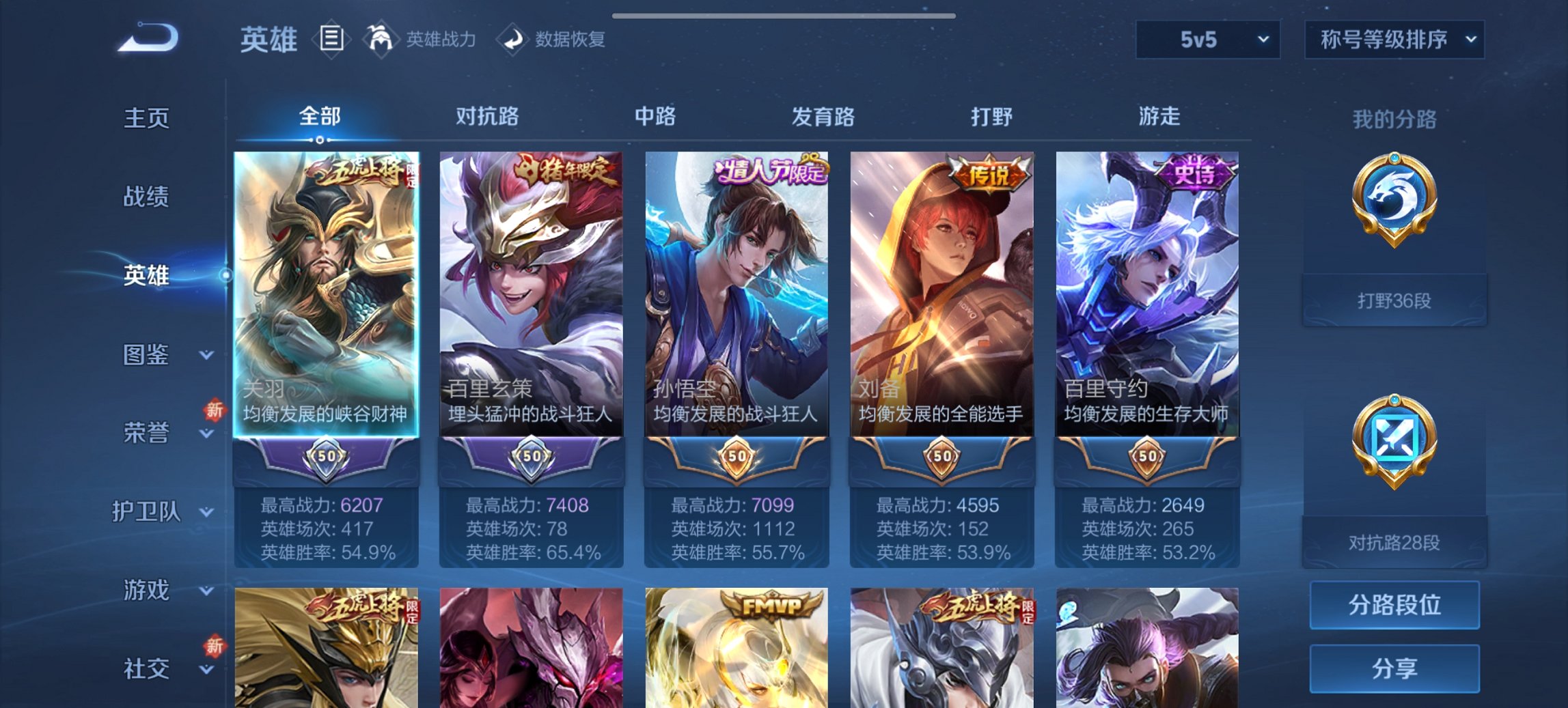 WZCMW3405303王者荣耀账号详情图5