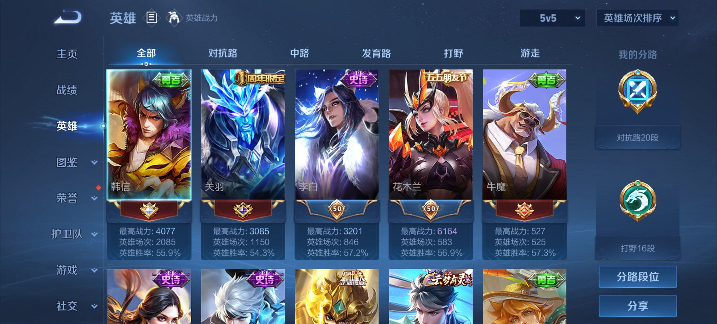 WZCMW3392771王者荣耀账号详情图6