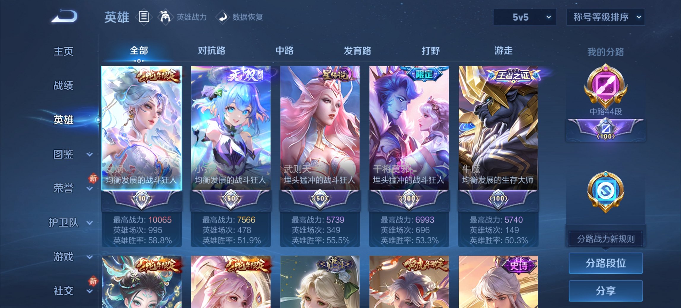 WZCMW3392787王者荣耀账号详情图5