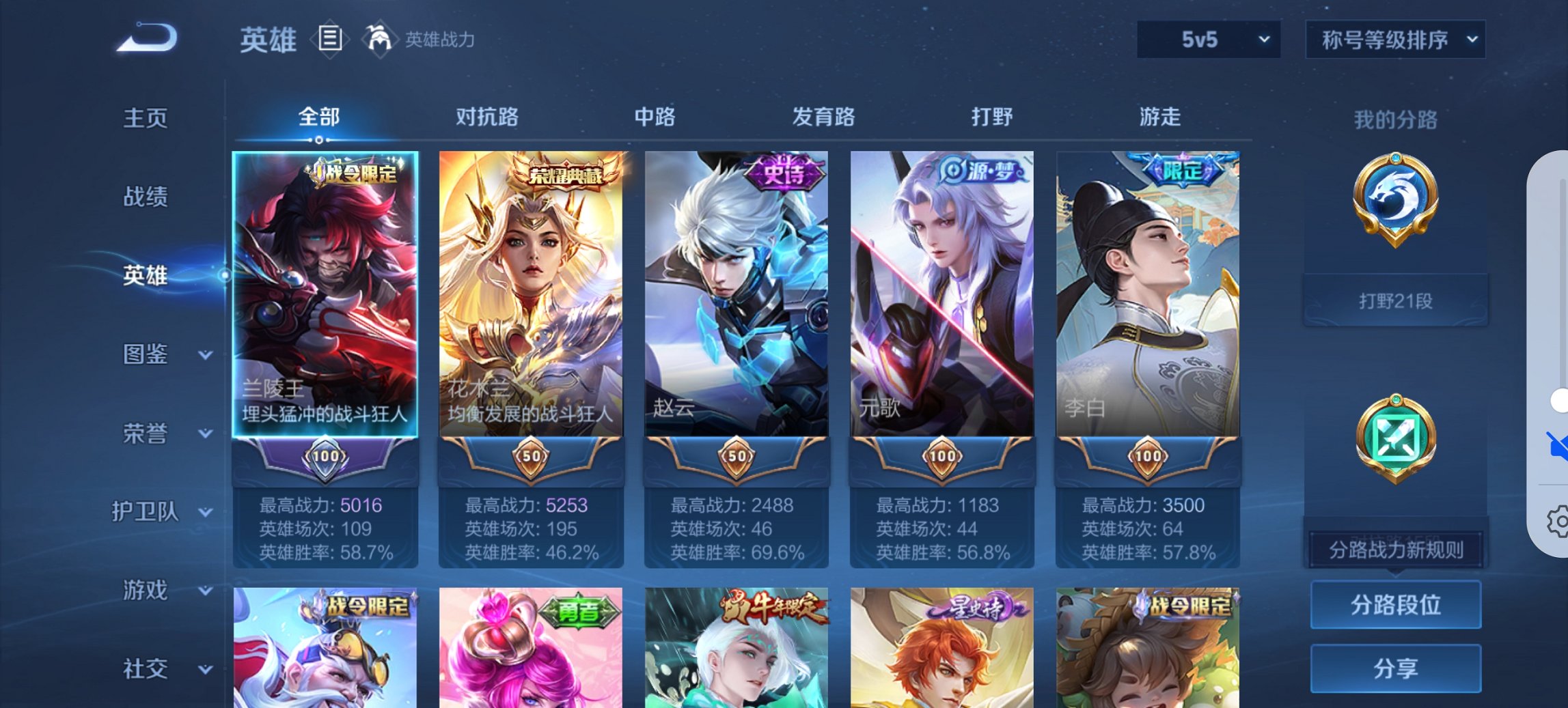 WZCMW3394496王者荣耀账号详情图3