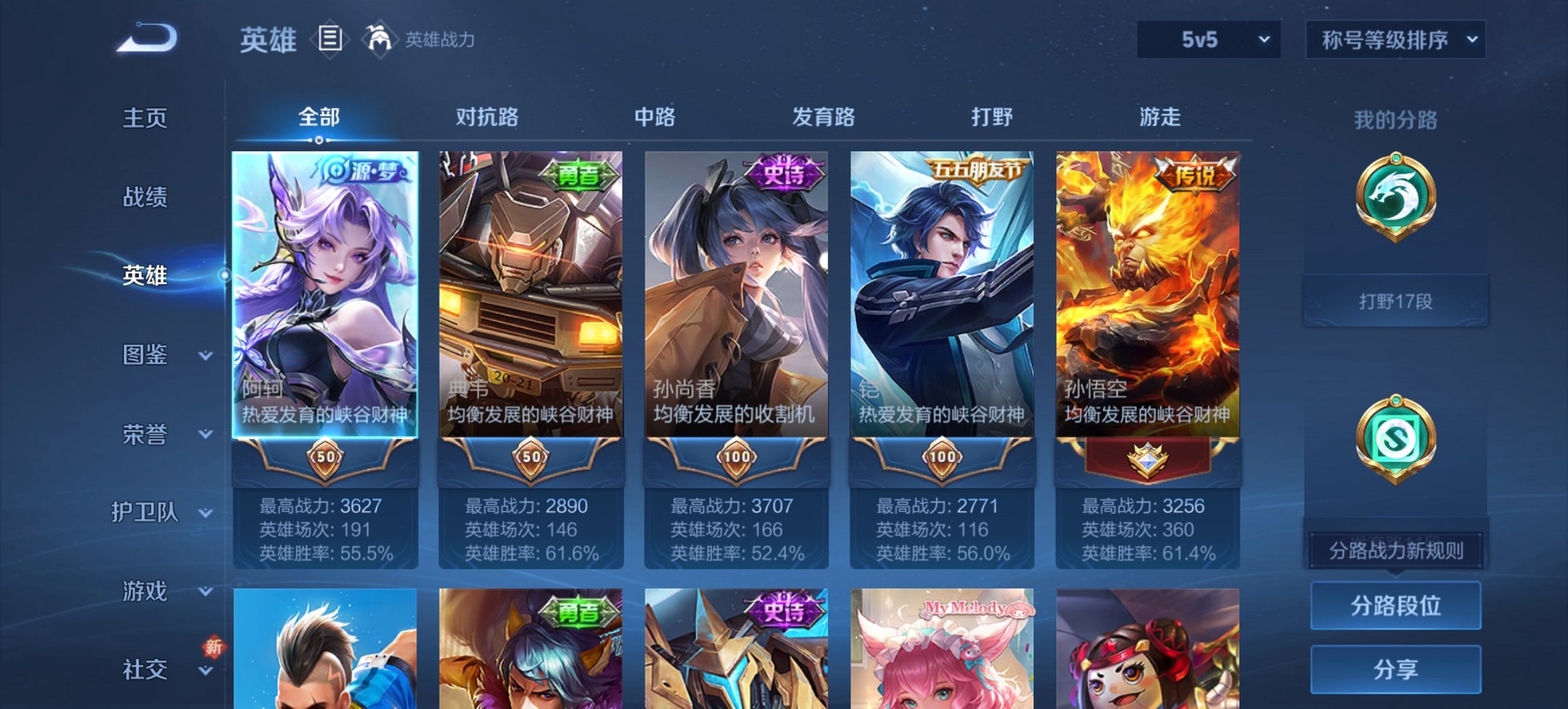 WZCMW3407306王者荣耀账号详情图5