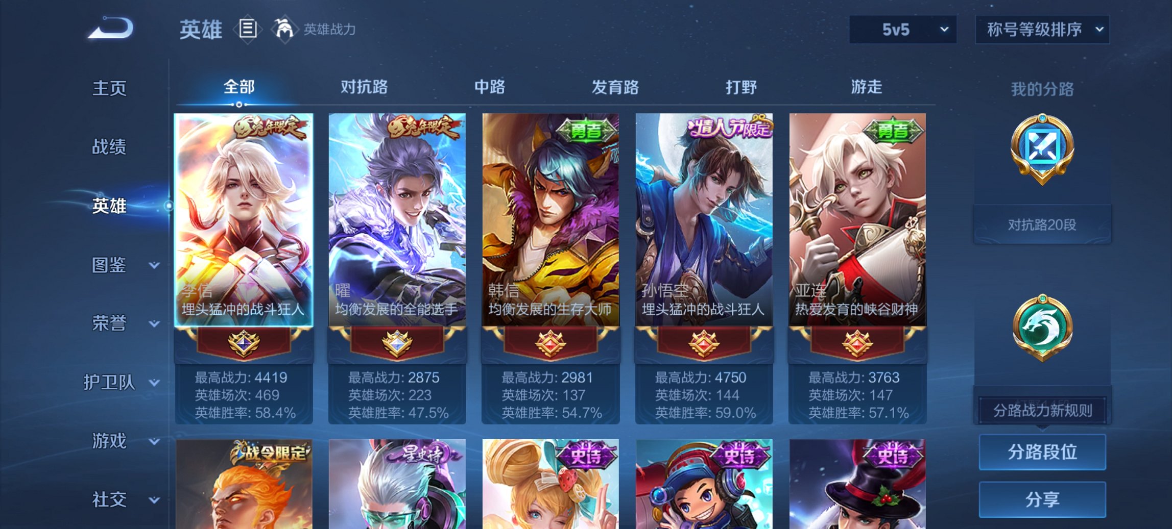 WZCMW3400878王者荣耀账号详情图6