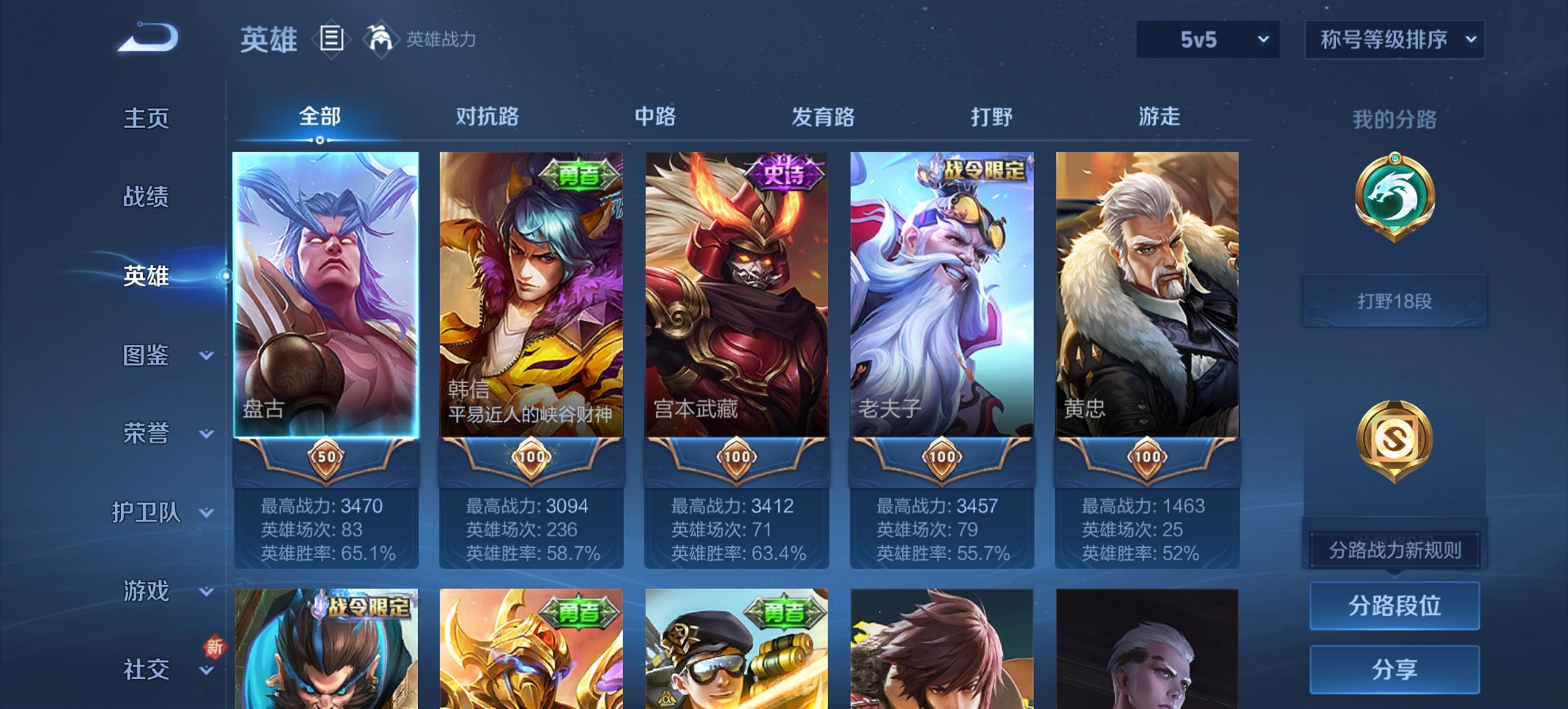 WZCMW3419257王者荣耀账号详情图3 WZCMW3419257王者荣耀账号详情图3