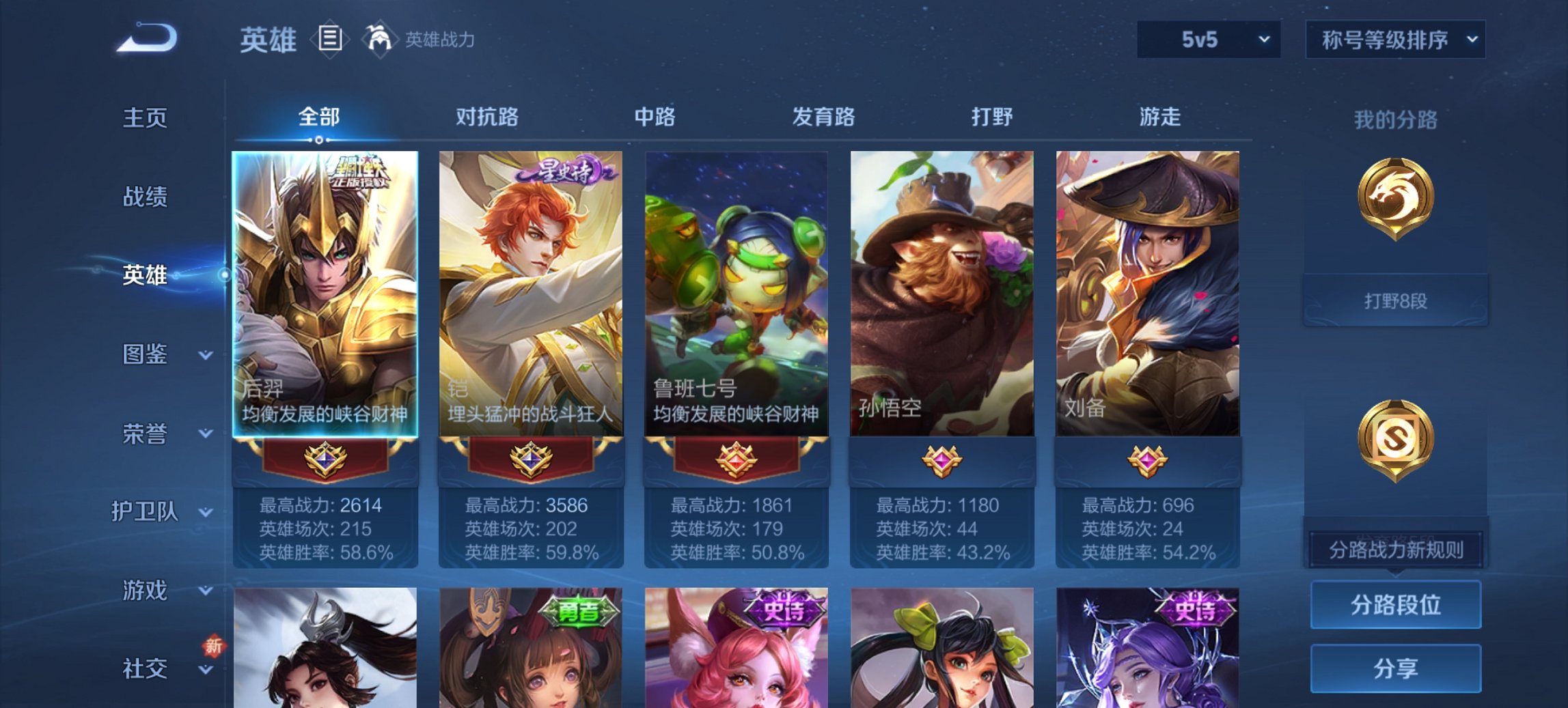 WZCMW3419564王者荣耀账号详情图3 WZCMW3419564王者荣耀账号详情图3