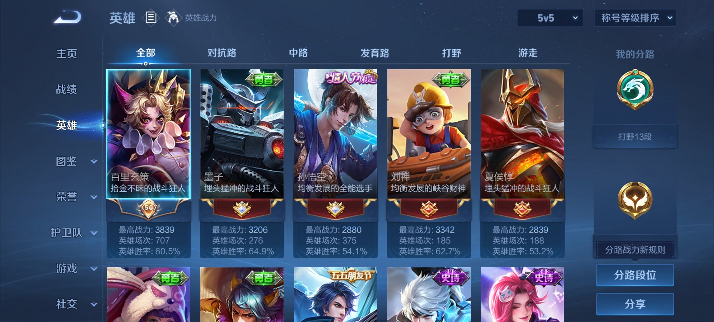 WZCMW3427628王者荣耀账号详情图3 WZCMW3427628王者荣耀账号详情图3