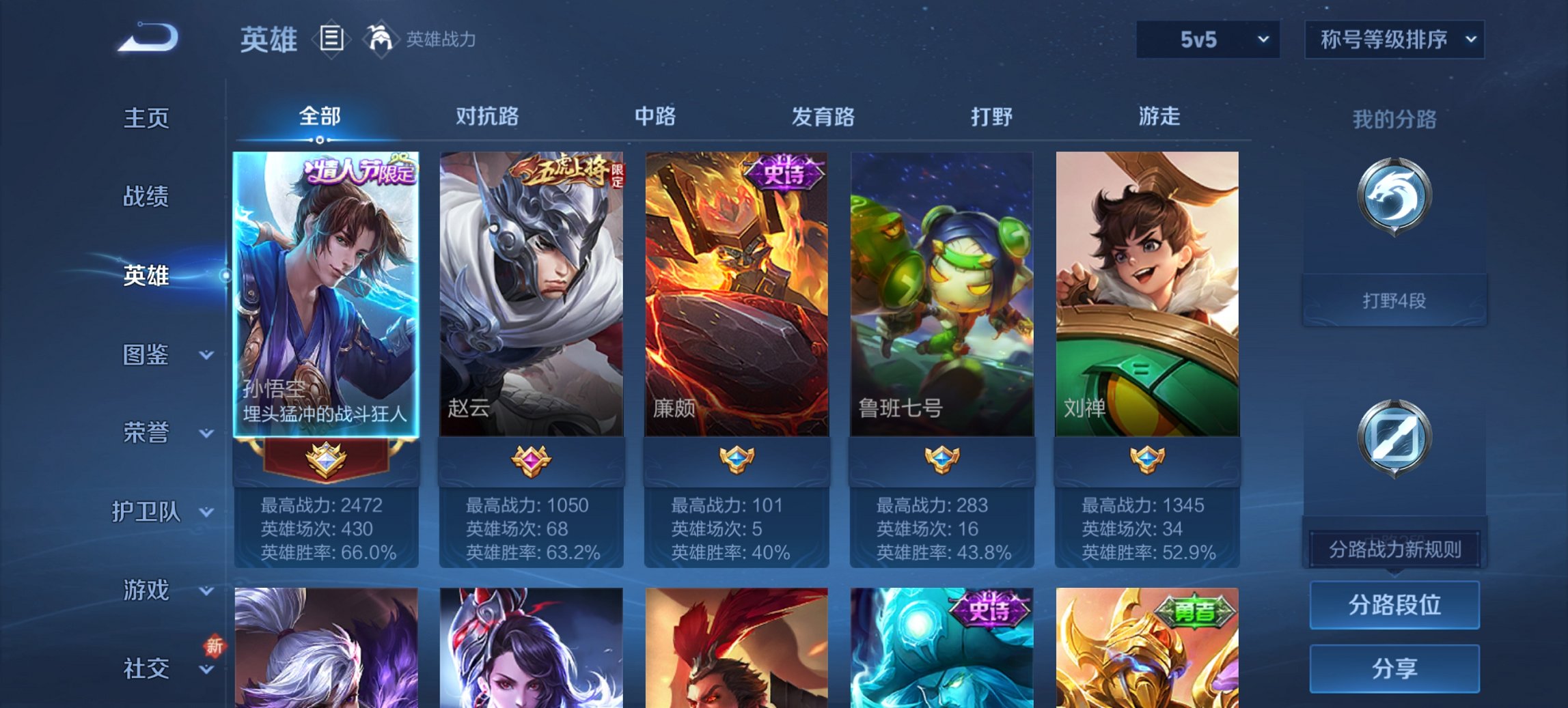 WZCMW3435051王者荣耀账号详情图2