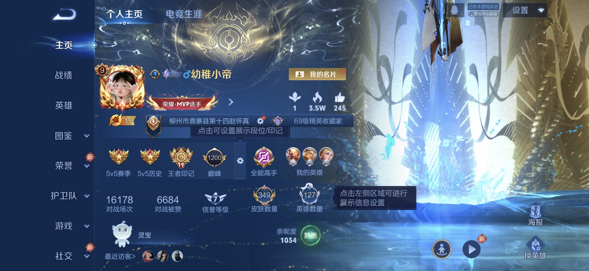 王者荣耀账号苹果QQ127英雄-349皮肤-【23传说349皮肤2水晶1星元 秒换绑不用等】苹果QQ-127英雄-349