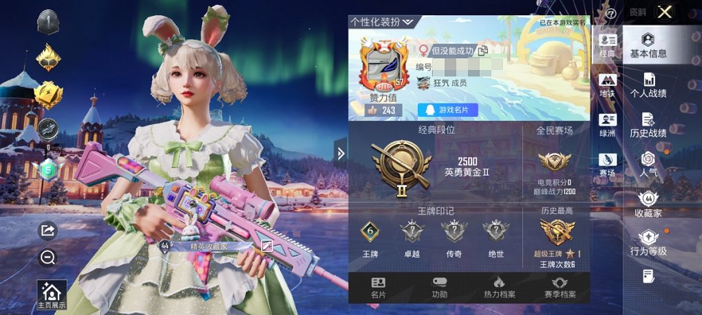 HPCMW3434937和平精英账号详情图6