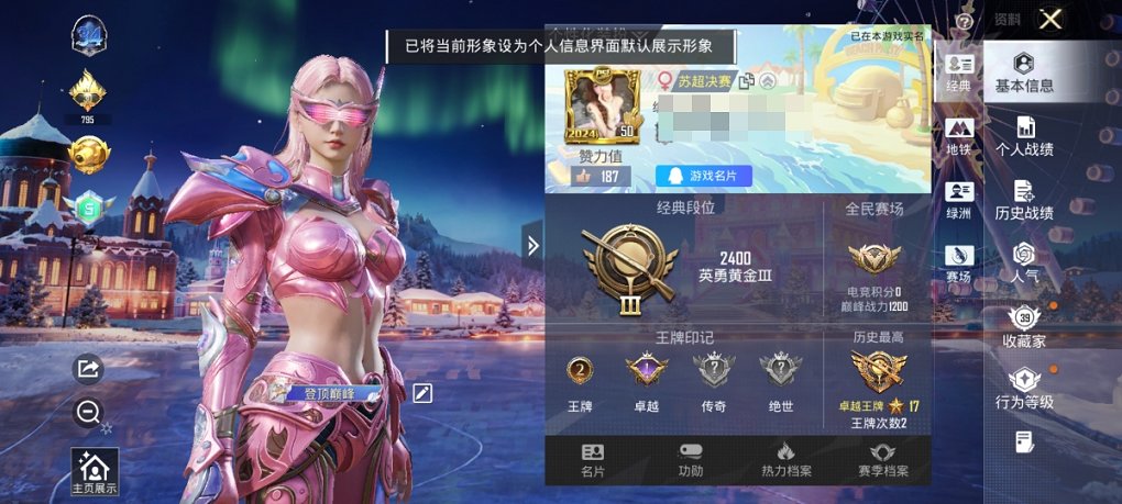 HPCMW3434976和平精英账号详情图2