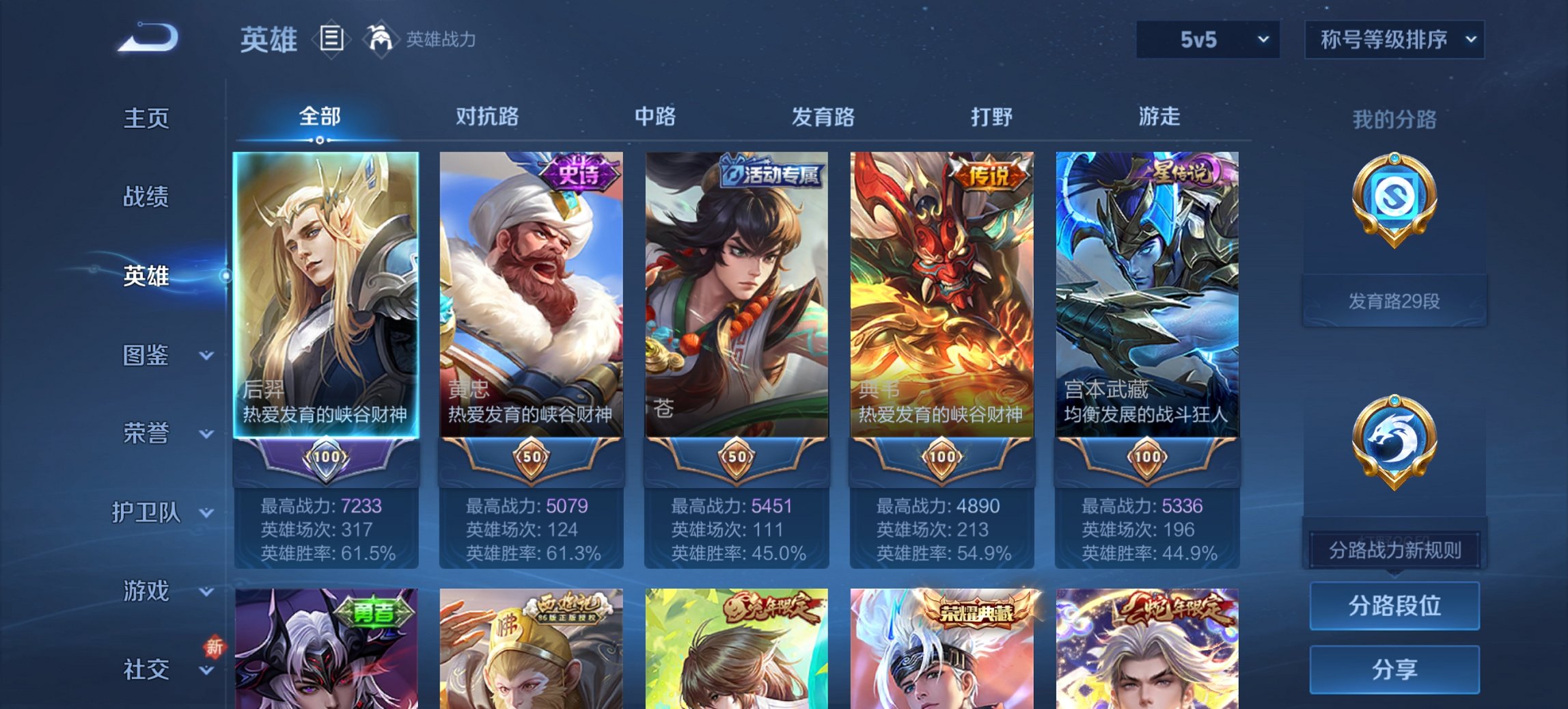 WZCMW3442605王者荣耀账号详情图5