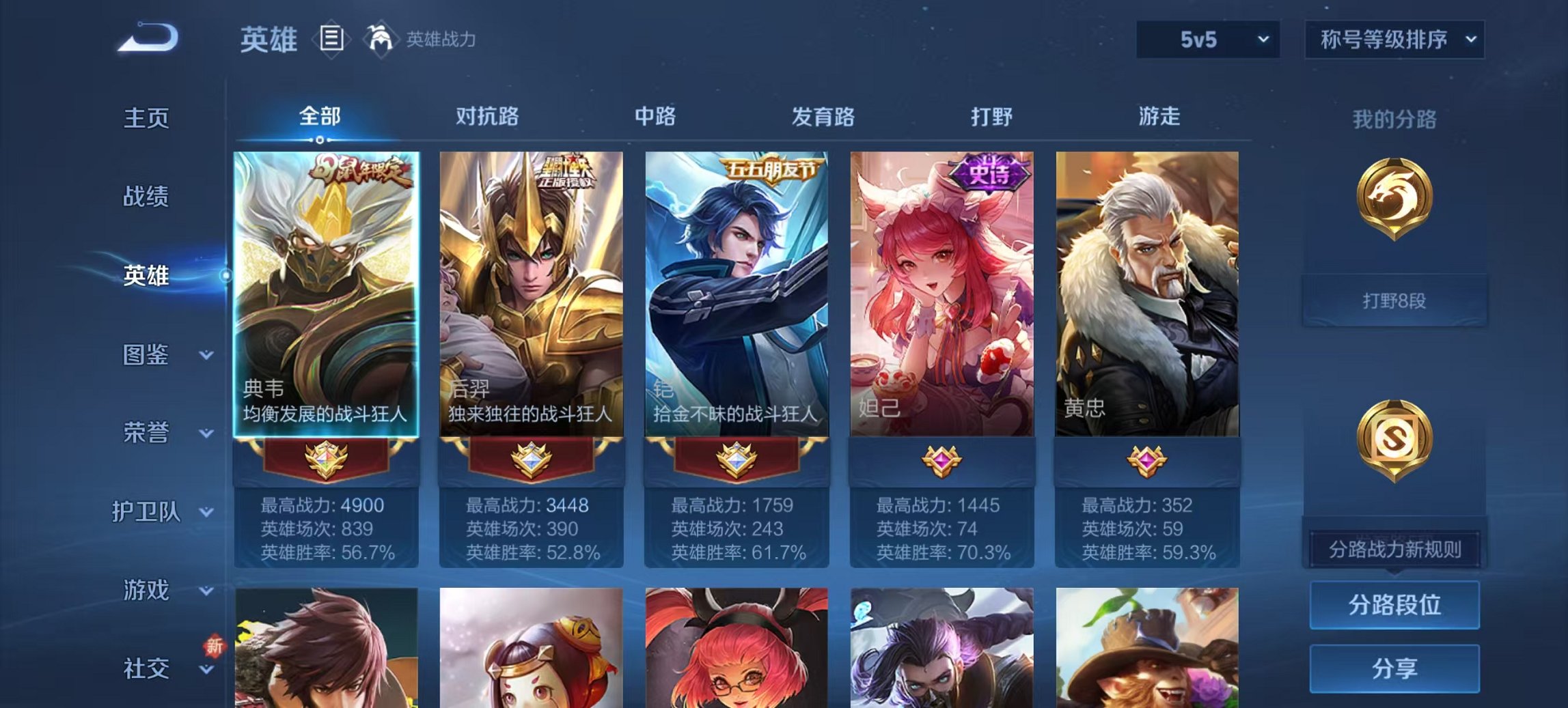 WZCMW3448241王者荣耀账号详情图5